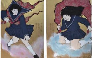 風神雷神図屏風〜わたしのきもち〜 - 山路あかね