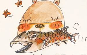 さけくわえるくま - 空叶論