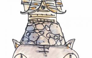 天守閣猫 - 空叶論