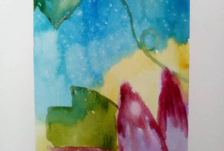 「望みの朝の池の縁に。」