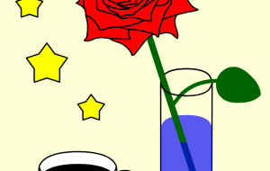 月と星とバラとコーヒー - zibun