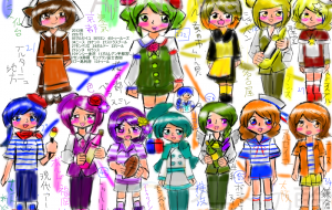フランスの都市をイメージしたキャラクター - チリイラスト