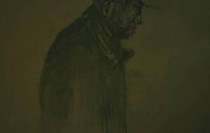 老人デッサン(孤独) - 真鍋哲地