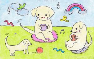 ワンちゃんのカフェタイム - Asami