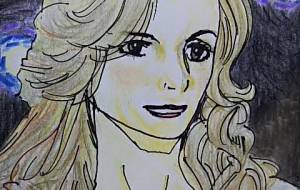 ライトを浴びる女性 - 藤本しのぶ