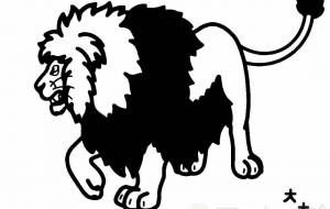 バーバリーライオン - シマハイエナ