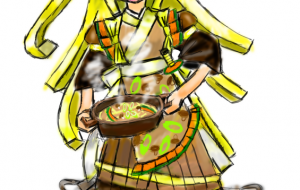 ほうとうをイメージしたキャラクター - チリイラスト