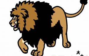 バーバリーライオン - シマハイエナ