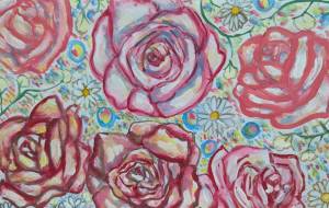 ピンクの薔薇 - satti