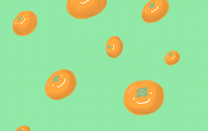 笑顔でいっぱいの柿 - うお丸