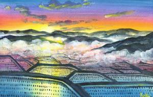 雲海に昇る朝日 - 工房はんど Yuki