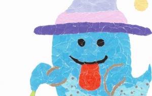 ハロウィンのお化け - もぐちゃん