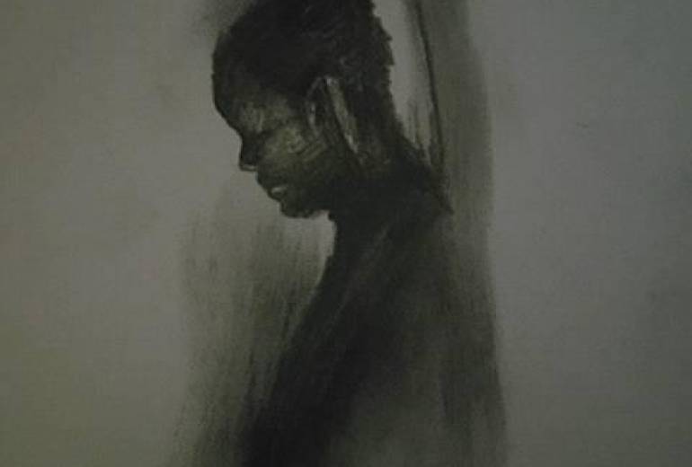 空、仏心、我が思うに貧困荒野の子ども達、嘆き我の後光仏、我、思うに