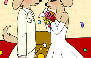 犬の結婚式 - ましゅまろまかろん 