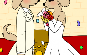 犬の結婚式 - ましゅまろまかろん