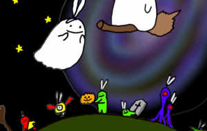 ハロウィンとウサ耳の魔法 - モモモ
