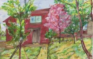 ロッジのある風景 - HIDE