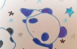 青白パンダ寝転び - ぺりどっとらいと