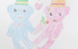 テディベアのカップル - 彩鈴