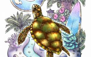 ウミガメ(ピンク) - とりちゃん。