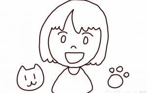 (ぬりえ)おんなのこ - ことえ