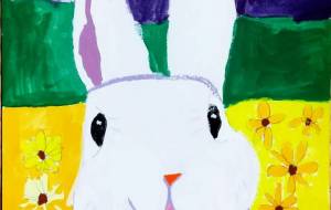 くりくりおめめのウサギ - わかな