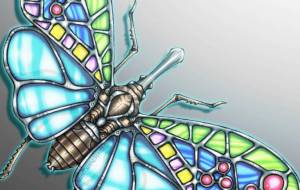 ステンドグラスの虫 - とりちゃん。