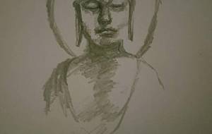 仏様、母の笑顔を見せて下さい、僕の命を母に分けたいです、例えば母と僕を大きな不運が飲み込むとしても、いつまでも一緒です、いつまでも母さん - 真鍋哲地