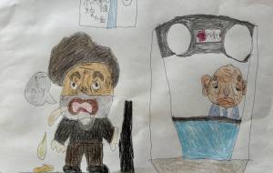 ホームでたんを吐いている人 - HARUTO