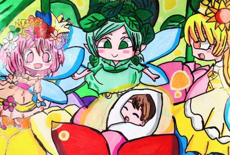 妖精と命咲く生命の花