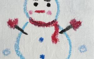 子供が描いたような雪だるま - haRumi/.