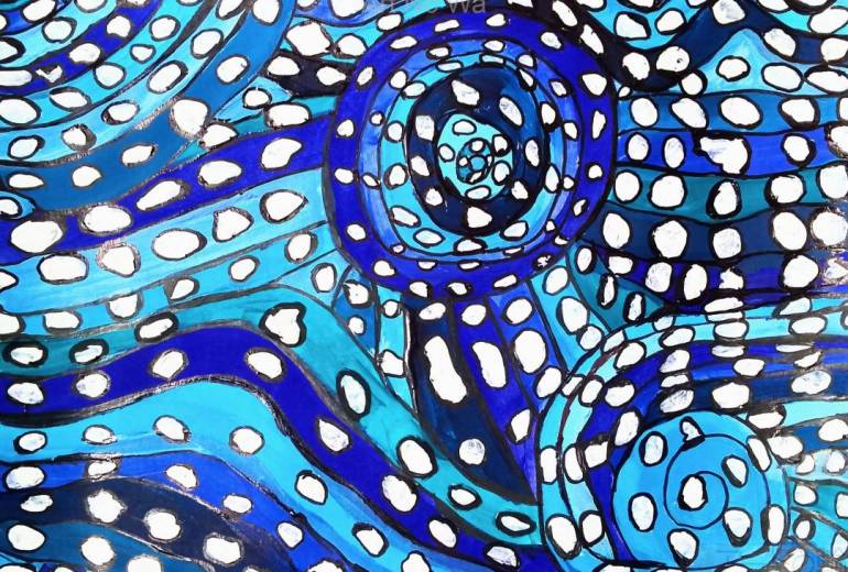 荒れる吹雪の風