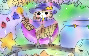 幸せの魔法をかけるフクロウの魔法使い - ましゅまろまかろん