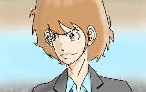 長髪の男 - 金垣魯文