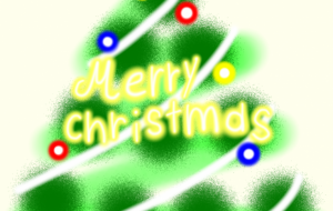 クリスマス - 虹とシャボン玉