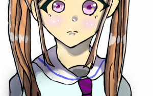 セーラ服を来てるロングツインテールの女の子 - haruka