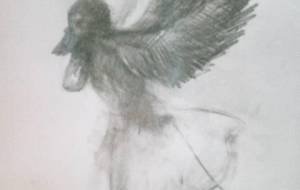 黒鳥神聖、障がい者多様性聖なるアート - 真鍋哲地