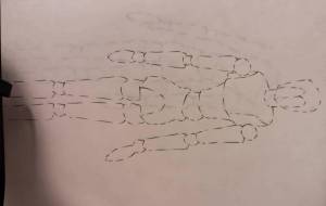 デッサン人形2 - うどんぶり