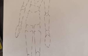 デッサン人形3 - うどんぶり