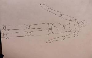 デッサン人形4 - うどんぶり