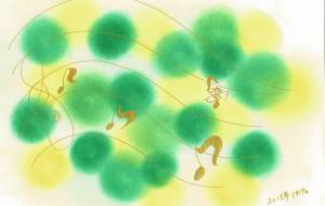 音のリズムに乗っかりまして・・ - naomi