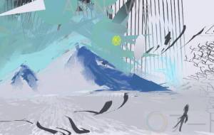 山に向かう - 水平器