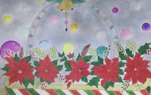 クリスマスのポインセチア - 赤﨑ゆみ子