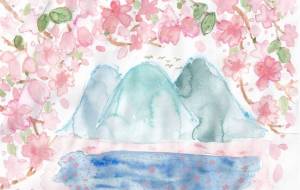 桜舞う - 工房はんど toki