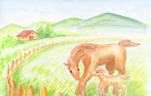 馬の親子 - 工房はんど まと