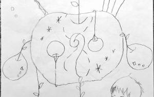 りんごの気の精 - 宇宙水晶