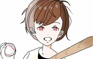 ノックをする女性 - 金垣魯文