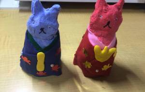 猫の雛祭り - 雪だるま