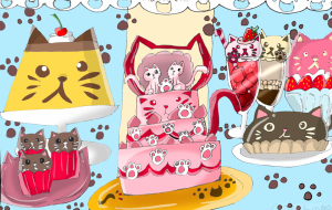 にゃんにゃんスイーツ - ましゅまろまかろん