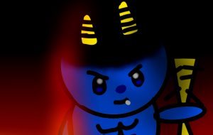 鬼の登場 - にゃんこそばこ